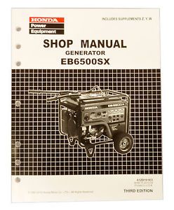 Honda EB6500 Generator Service Repair Shop Manual
