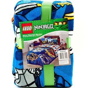 Lego Ninjago 62" x 90" Fleece Plush Throw Blanket Kids Bedding Boys Spinjitzu