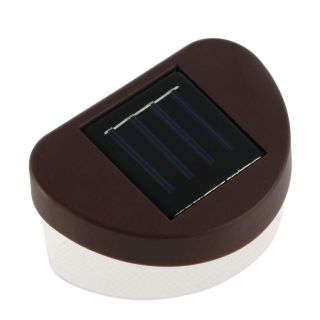 Outdoor Garden Solar Powered Pathway Wall 2 LED Landscape Fence Light Lamp R1
