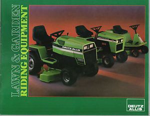 1987 Deutz Allis Tractor Lawn Garden Riding Mower Fulline Brochure Catalog