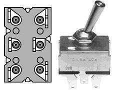 Scag 48787 Commercial Lawn Mower 6 Prong PTO Switch for Electric Clutch New