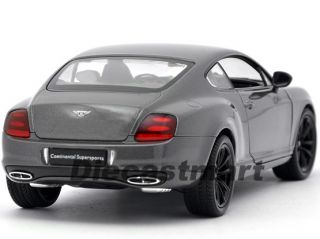 Welly 1 24 24018 2013 Bentley Continental Supersports Coupe New Diecast Grey
