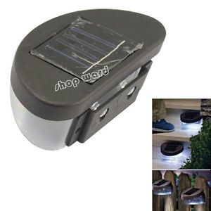 1x Garden Outdoor Solar Powered Pathway Shed Wall LED Landscape Fence Light Lamp