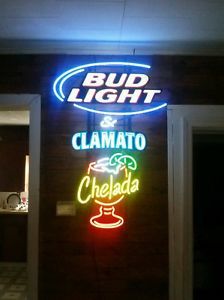 Bud Light Clamato Chelada Neon Sign
