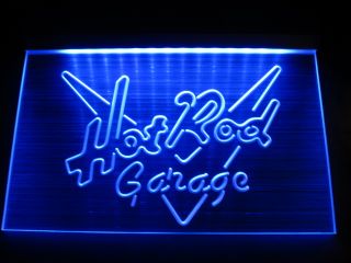HW2901 Hot Rod Garage Display Neon Hairline LED Light Sign