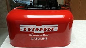 Vintage Johnson Evinrude OMC 6 Gallon 2 Line Pressure Outboard Fuel Gas Tank