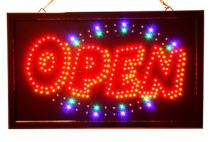 Business LED Neon Bright Motion Open Sign 21"x13" 33