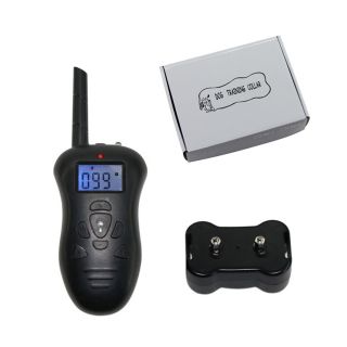 New 0 9" LCD 5 Mode 400M Remote Control Pet Dog Bark Stop Training Aid w Collar