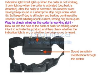 Small Medium Anti No Bark Dog Pet Training Shock Collar Control USA Shipping
