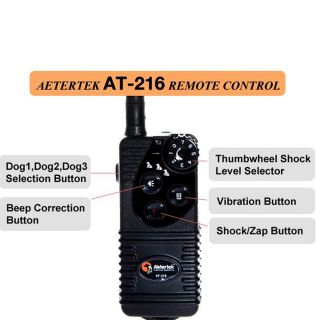 AETERTEK at 216 550W Meter Remote Control 1 Dog Training Anti Bark Shock Collar