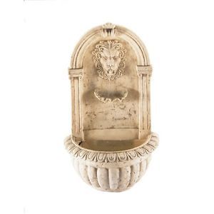 Lion Stone Wall Fountain Water Pond Pump Outdoor Garden Decor Power Classic New