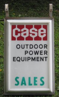 Vintage Case Outdoor Power Equipment Salestractor Agricultural Advertising Sign