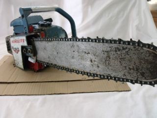Vintage Homelite Super XL 67 Chainsaw Complete Whit Bar 16' for Part or Repair