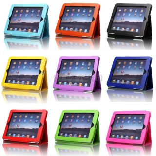 Magnetic Folio PU Leather Case Cover with Stand for Apple iPad 1 1st Generation