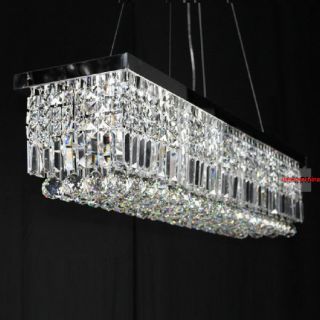 100cm Modern Contemporary Crystal Pendant Lamp Ceiling Light Chandelier Lighting