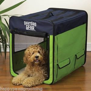 Guardian Gear Collapsible Soft Sided Portable Water Resistant Dog Crate Cage Med