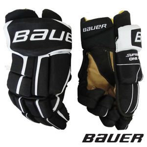 New Bauer Supreme One40 Hockey Gloves Black White
