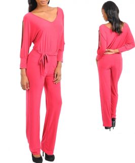 Women New Sexy V Neck Long Sleeve Casual Dressy Party Evening Jumpsuit Romper