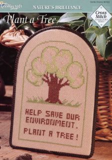 Plant A Tree Save Environment Cross Stitch Pattern New 30 Days to Shop Pay