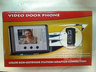 7" Color TFT LCD 4 Line Video Door Phone 2 Camera Intercom System New