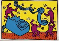 Postcard Keith Haring Telephone Communication Graffiti American Contemporary Art