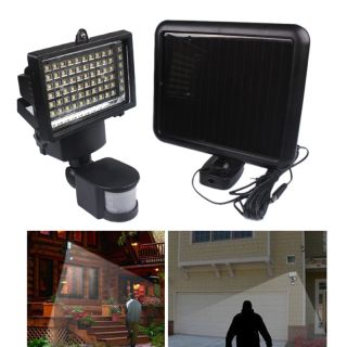 Solar 60 LED Outdoor Motion Detector Sensor Garden Flood Spot Light Security New