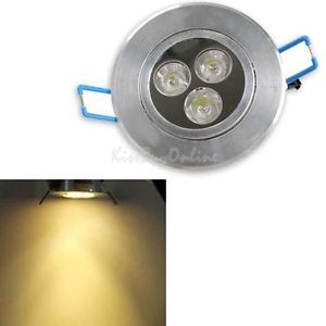 K1BO 3W 3 LEDs Warm White Ceiling Recessed Down Light Fixture Bulb with Driver