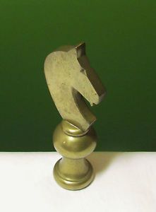 Brass Horse Head Chess Knight Bottle Opener Italy Art Sculpture Mid Century