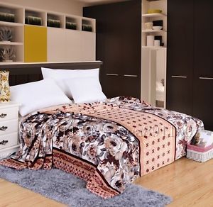 Luxury Warm Large Sofa Bed Throw Fleece Soft Blanket TV Blanket Size Queen King