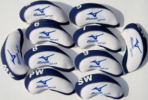 10 Mizuno MP 64 Numbered Iron Covers Blue White MP 64 Golf Headcovers