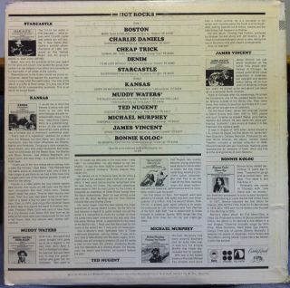 1977 Various Promo Hot Rocks LP VG WLP as 285 Cheap Trick Boston Kansas