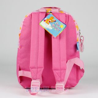 12" Small Care Bears Backpack Friend Love A Lot Bear Girls School Book Bag