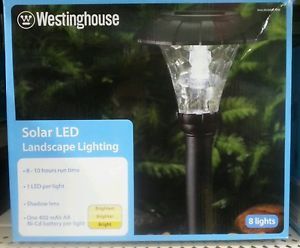 Solar Lights 8 PC Set Westinghouse Solar Light Path Lights Garden Lights