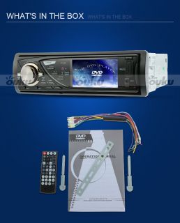 3" Single 1 DIN Touch Screen in Car Deck Radio DVD Player Stereo SD USB FM CD