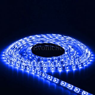 600 LED Light Strip Lamp String 3528 SMD 5M Flexible Light Strip Waterproof Blue