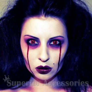 Halloween Costume Makeup Eye Cosmetic Demon Blood Vampire Zombie Accessory Red