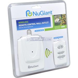 Nugiant Wireless Remote Control Wall Outlet 9 Hrs for Christmas Tree Lighting