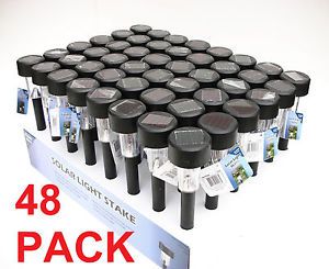 48 Pack New Solar Powered LED Garden Lights Outdoor Yard Landscape Path Lamps