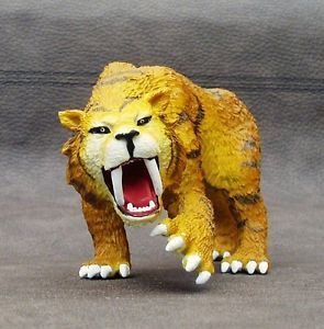 ELC Sabretooth Tiger Prehistoric Cat Plastic Toy Dinosaur Animal Figure Model