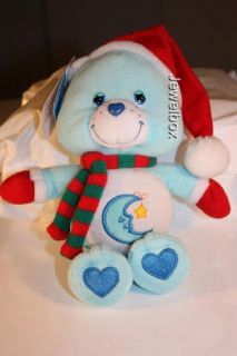 Care Bears 8 inch Bedtime Bear Holiday Friends New with Tags Toy Santa Hat