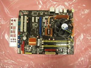 Asus P5Q Pro Turbo ATX Motherboard with Core 2 Duo 2 93GHz E7500 1GB RAM