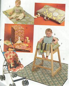 McCalls 5604 Sewing Pattern Uncut Baby Accessories High Chair Cover Stroller