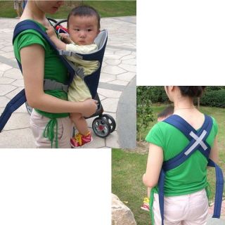 Convenient Kids Baby Carriers Slings Backpacks Wrap Decompression Strap Blue