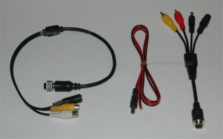 One Camera Rear View Camera System Trailer Cable Set