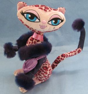 Pink Leopard Print Stuffed Toy Bratz Cat Petz Poseable