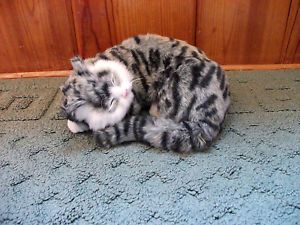 Lifesize Kitty Cat Realistic Furry Animal Replica Toy SYN396GY  USA