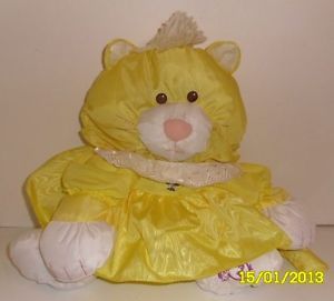 Fisher Price Puffalump Yellow Cat 16" Tall Plush Toy