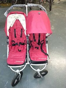 Bumbleride Double Stroller 2012 Indie Twin Red w All Accessories
