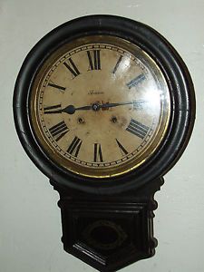 Antique 1882 Ansonia Victorian Regulator Wall Clock Ansonia Clock Co New York