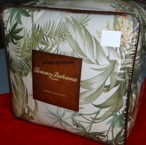 Tommy Bahama Rainforest Tropical 3 Piece Queen Comforter Standard Shams Set